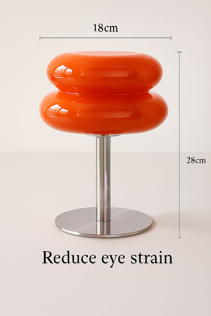 Macaron Glass Table Lamp – Trichromatic Dimming Night Light & Bedside Decor