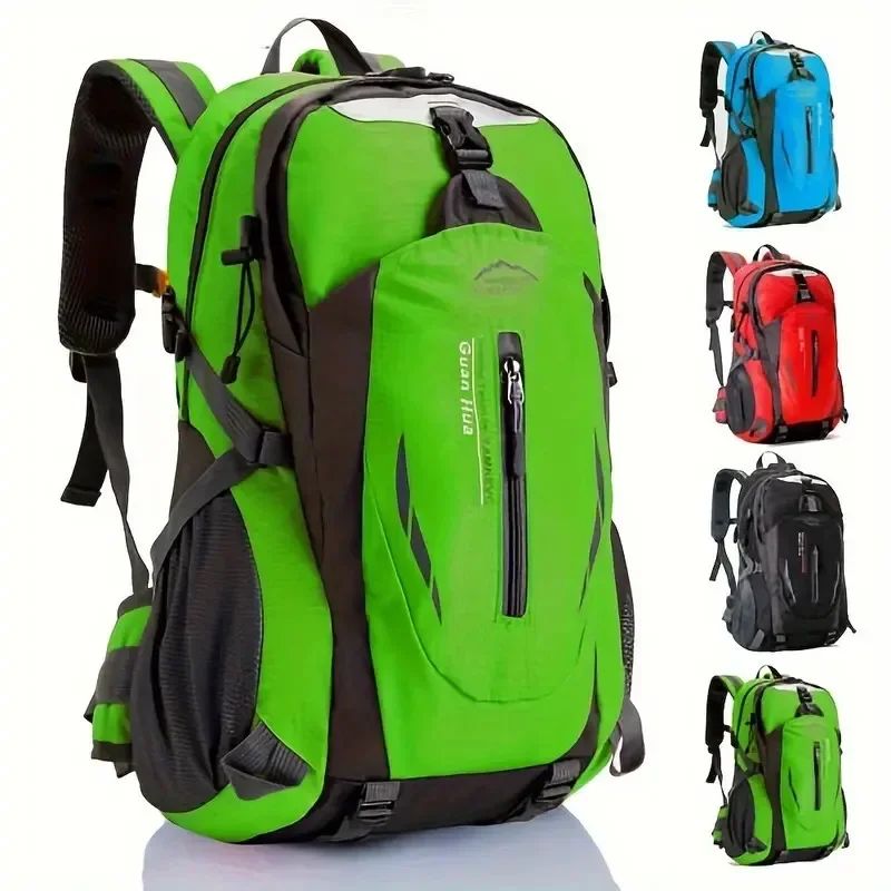 “40L Outdoor Waterproof Hiking Backpack – large capacity nylon camping & travel rucksack with multiple compartments”