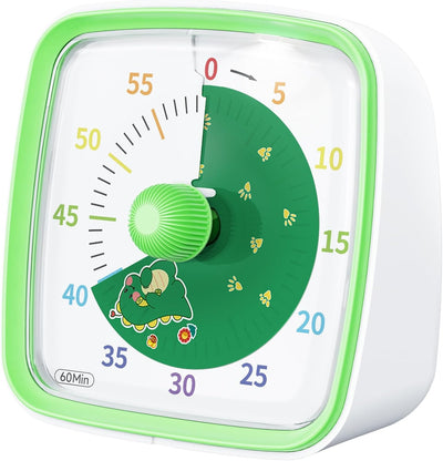 Yunbaoit Visual Timer with Night Light – 60-Minute Silent Countdown Timer