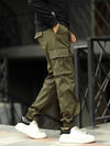 “UK Men’s 100% Cotton Cargo Work Trousers – tactical outdoor pants with 8 multifunctional pockets and knee pad slots”