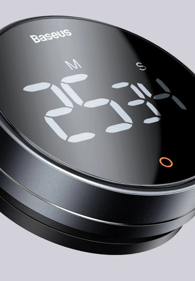 Baseus Digital Kitchen Timer – Magnetic Countdown Alarm Clock & Stopwatch