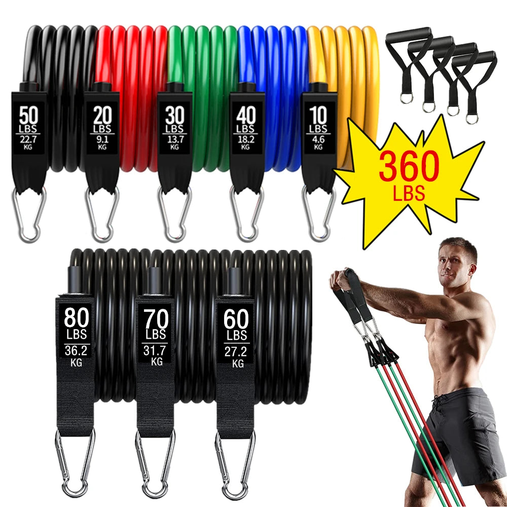 Workout Bar & Resistance Bands Set – Pilates, Yoga, Strength Training Expander