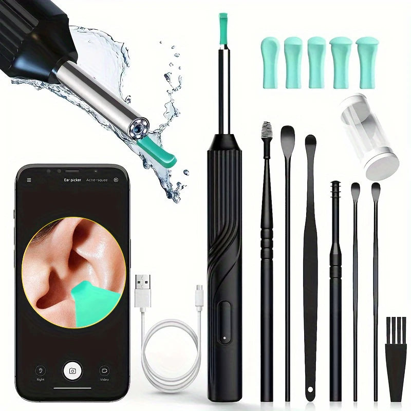 Smart Visual Ear Cleaner – 1296P HD Otoscope with Mini Camera & USB-C Charging