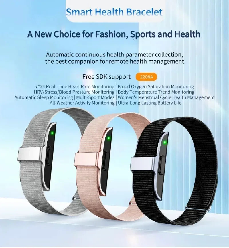 2208A Smart Bracelet – Heart Rate, Blood Pressure & Fitness Tracker