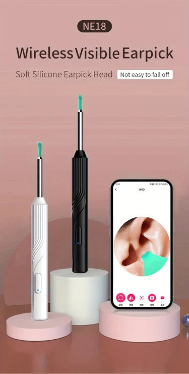 Smart Visual Ear Cleaner – 1296P HD Otoscope with Mini Camera & USB-C Charging