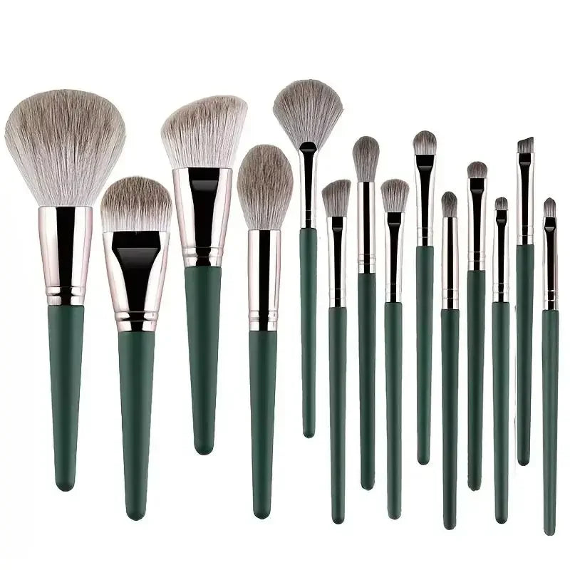 14Pcs Makeup Brush Set – Foundation, Eyeshadow, Powder & Blending Tools