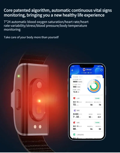 2208A Smart Bracelet – Heart Rate, Blood Pressure & Fitness Tracker