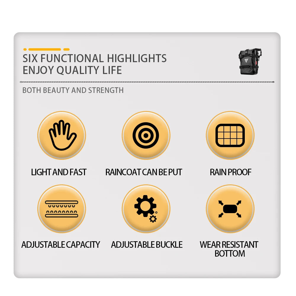 Motorcycle Frame Crash Bars Waterproof Bag – For BMW R1200GS, R1250GS ADV, Honda NC750X, CB500X