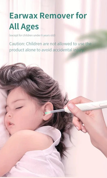 Smart Visual Ear Cleaner – 1296P HD Otoscope with Mini Camera & USB-C Charging