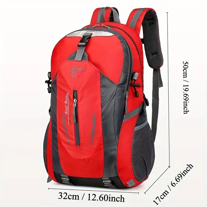 “40L Outdoor Waterproof Hiking Backpack – large capacity nylon camping & travel rucksack with multiple compartments”