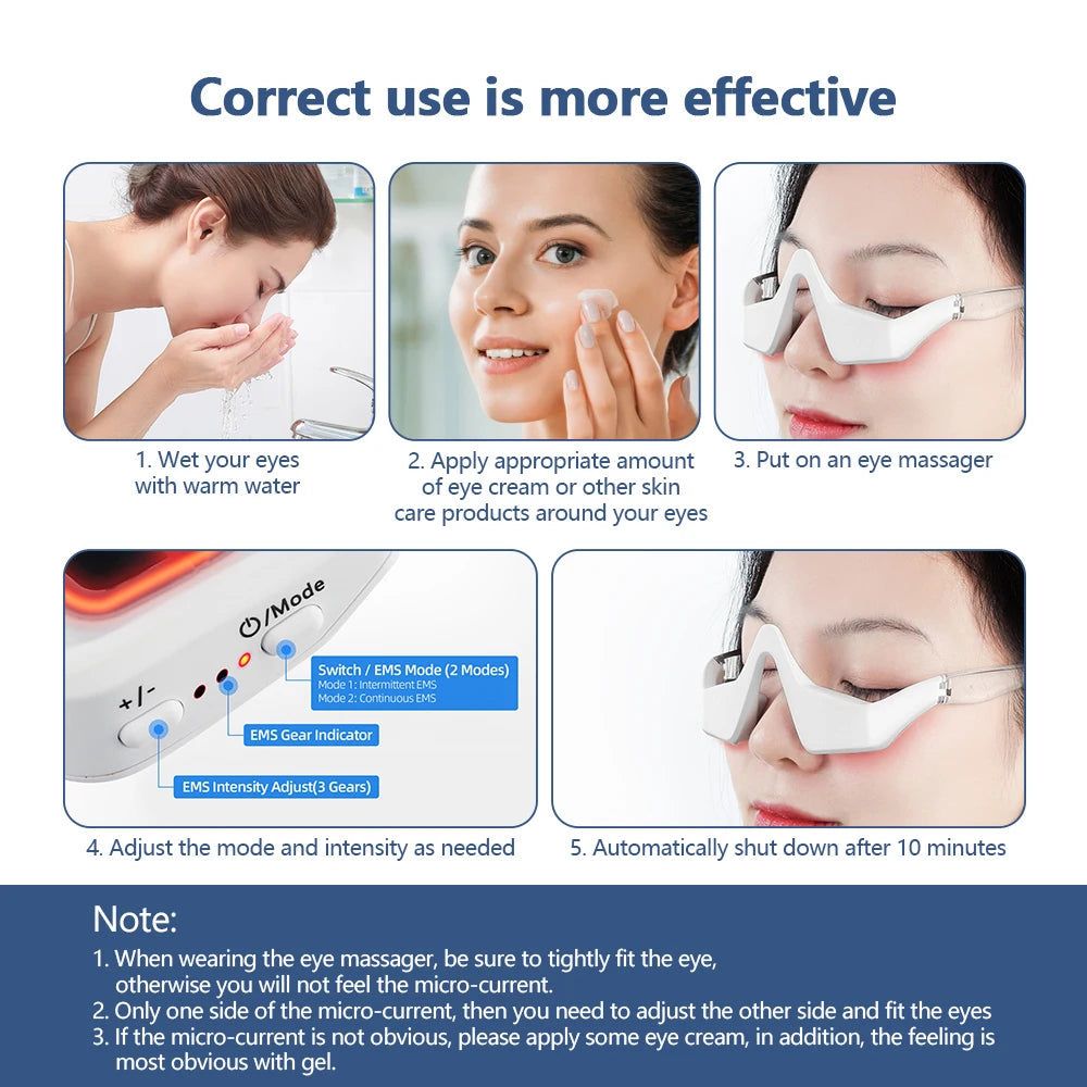 3D Eye Massager – Fatigue Relief, Dark Circle & Fine Line Smoother
