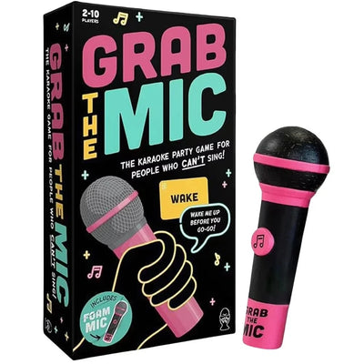 Lucky Egg Official “Grab The Mic” Family Karaoke Board Game (2–10 Players)